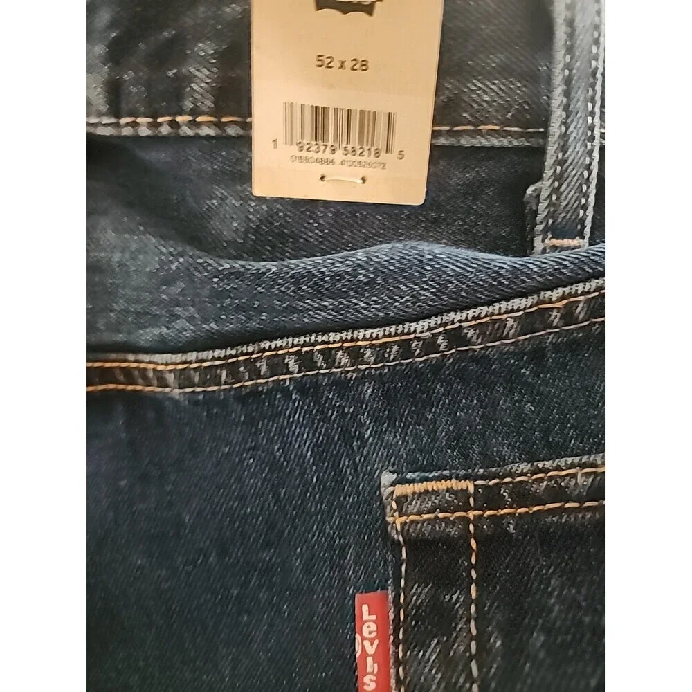 LEVIS 550 Relaxed Fit Jeans 52x28 Big & Tall NWT Stretch New L100‎ Denim